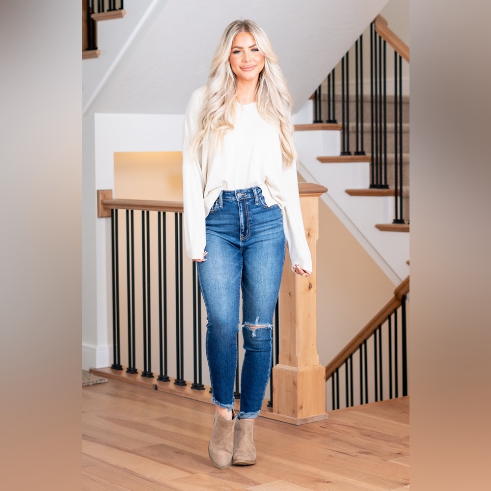 CELLO High Rise Ankle Skinny Jeans